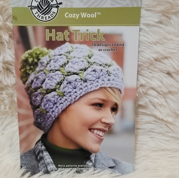 Loops & Thread Cozy Wool Hat Trick: 10 Designs - Picture 1 of 2